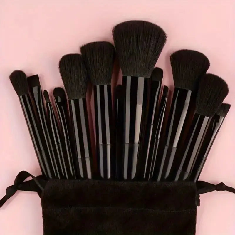 13 PCS LOT Makeup Brushes Set Eye Shadow Foundation Women Cosmetic Brush Eyeshadow Blush Beauty Soft Make Up Tools Bag