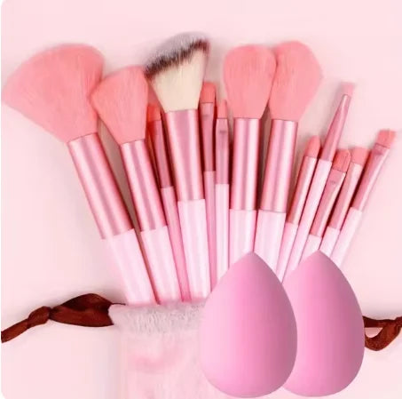 13 PCS LOT Makeup Brushes Set Eye Shadow Foundation Women Cosmetic Brush Eyeshadow Blush Beauty Soft Make Up Tools Bag